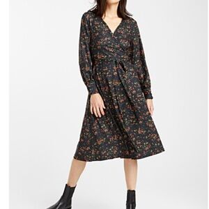 Icone for Simons surplice midi dress